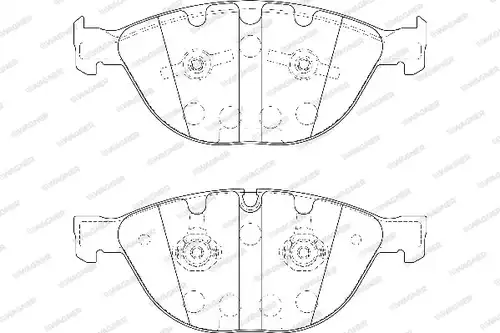 накладки WAGNER WBP23791A
