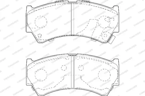 накладки WAGNER WBP23795A