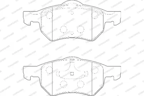 накладки WAGNER WBP23807A