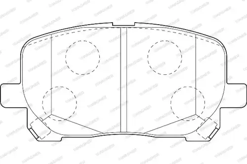 накладки WAGNER WBP23836A
