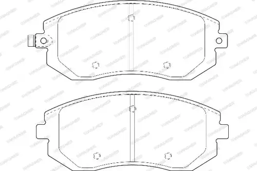 накладки WAGNER WBP23865A