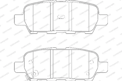накладки WAGNER WBP23871A