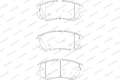 накладки WAGNER WBP23891A