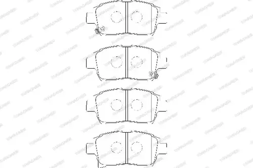 накладки WAGNER WBP23904A