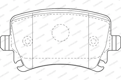 накладки WAGNER WBP23914A