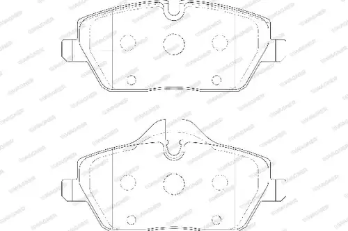 накладки WAGNER WBP23915A