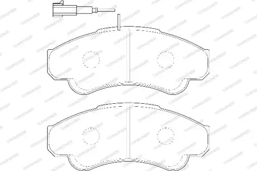 накладки WAGNER WBP23919A