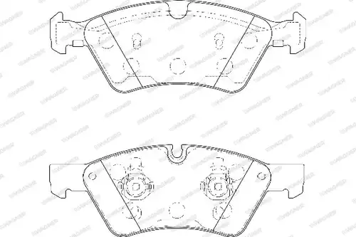 накладки WAGNER WBP23922A
