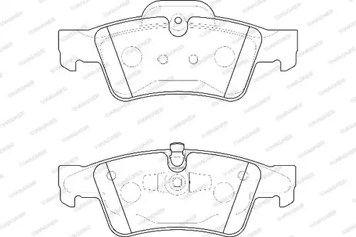 накладки WAGNER WBP23923A