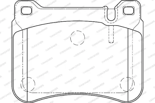 накладки WAGNER WBP23945A