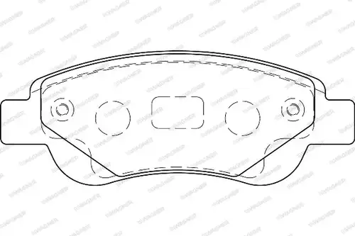 накладки WAGNER WBP23959A
