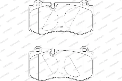 накладки WAGNER WBP23960A