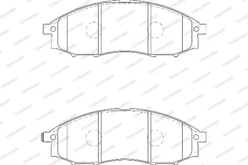 накладки WAGNER WBP23970A