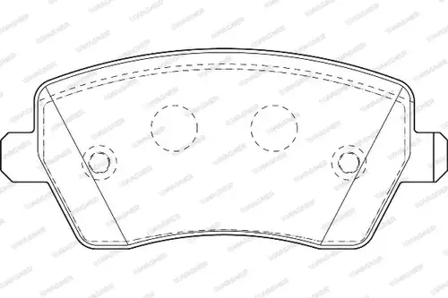 накладки WAGNER WBP23973A