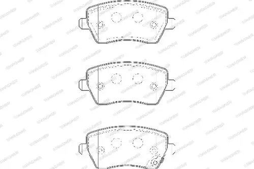 накладки WAGNER WBP23973B