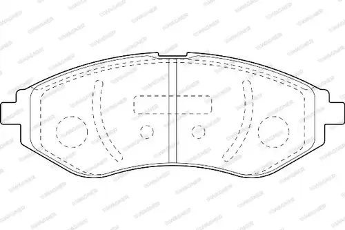 накладки WAGNER WBP23974A