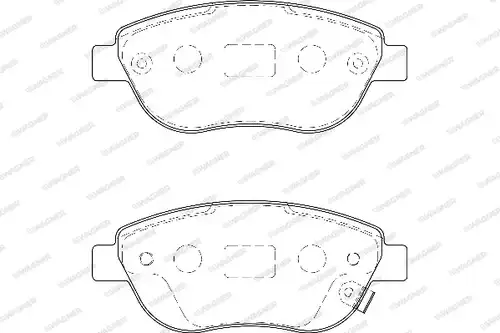 накладки WAGNER WBP23981A