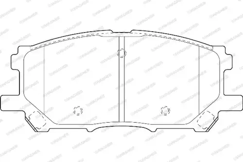 накладки WAGNER WBP23989A