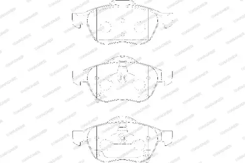 накладки WAGNER WBP23996A
