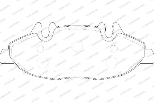 накладки WAGNER WBP24007A