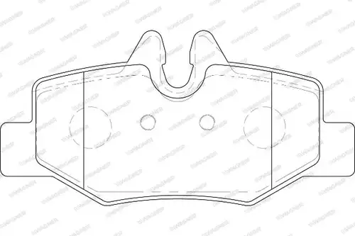 накладки WAGNER WBP24008A