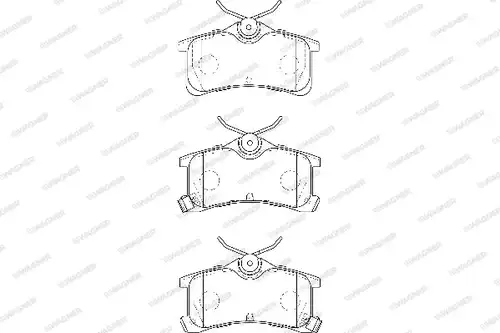 накладки WAGNER WBP24013A