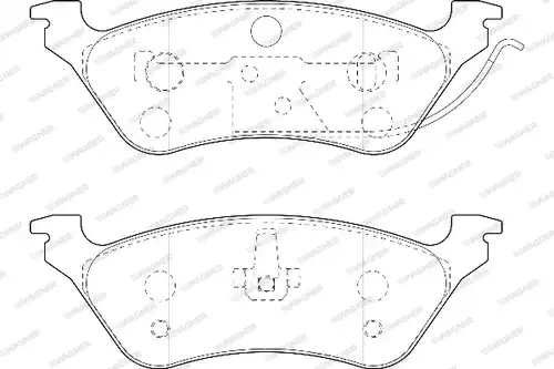 накладки WAGNER WBP24036A