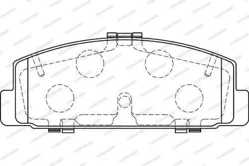 накладки WAGNER WBP24045A
