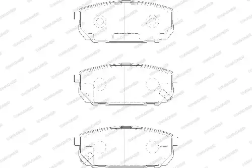 накладки WAGNER WBP24058A