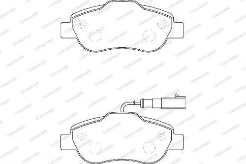 накладки WAGNER WBP24072B
