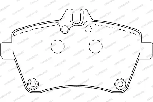 накладки WAGNER WBP24077B