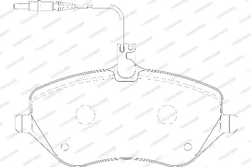 накладки WAGNER WBP24133A