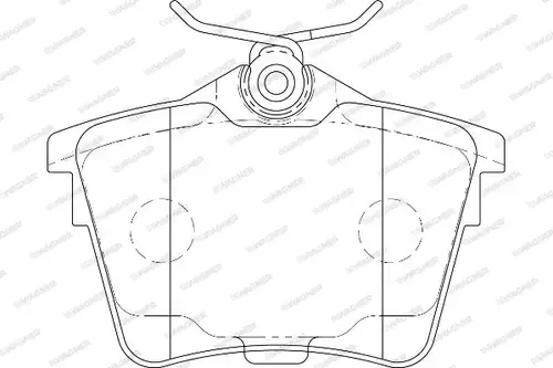 накладки WAGNER WBP24135A