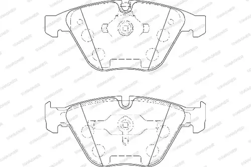 накладки WAGNER WBP24161A