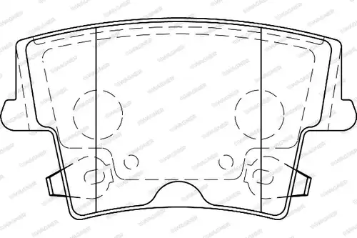 накладки WAGNER WBP24163A
