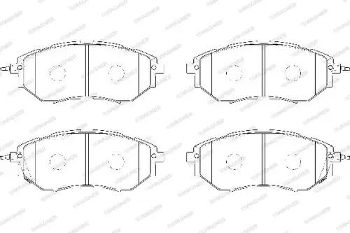 накладки WAGNER WBP24222A