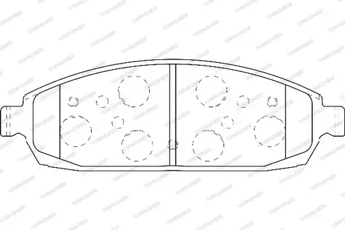 накладки WAGNER WBP24250A
