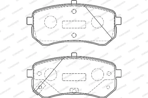 накладки WAGNER WBP24276A