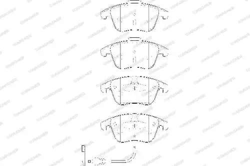 накладки WAGNER WBP24333A