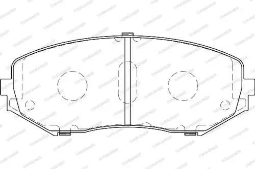 накладки WAGNER WBP24346A
