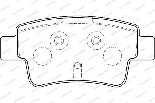 накладки WAGNER WBP24349B