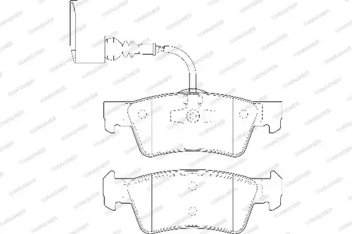 накладки WAGNER WBP24368A