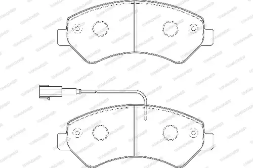 накладки WAGNER WBP24466A