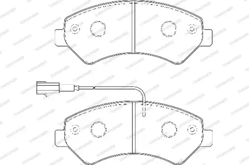 накладки WAGNER WBP24467A