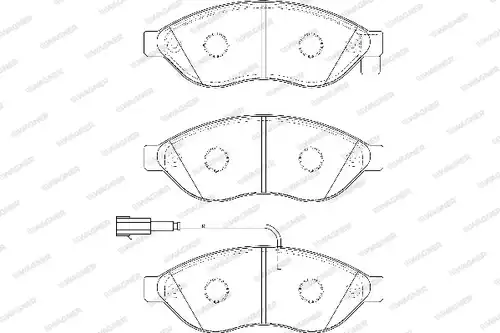 накладки WAGNER WBP24468B