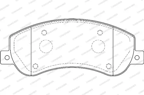 накладки WAGNER WBP24484A