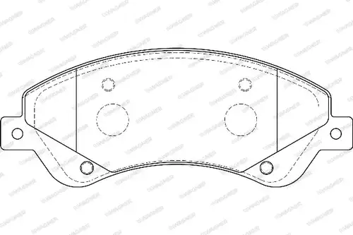 накладки WAGNER WBP24485A