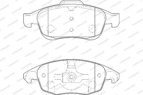 накладки WAGNER WBP24538A