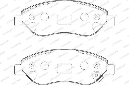 накладки WAGNER WBP24550A