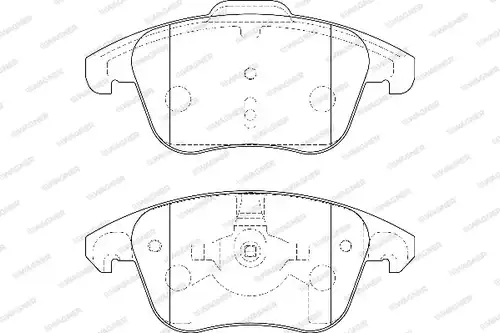 накладки WAGNER WBP24557A